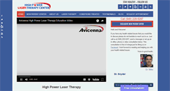 Desktop Screenshot of highpowerlasertherapy.com